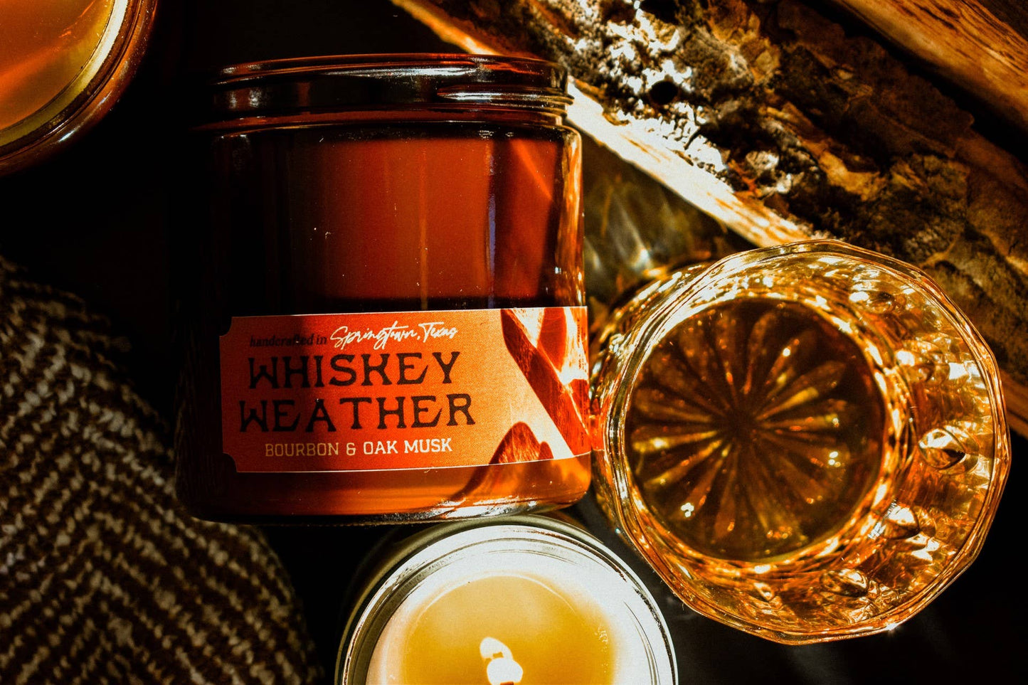 WHISKEY WEATHER - Bourbon & Oak Musk Candle