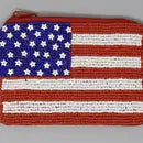 Flag Beaded Purse