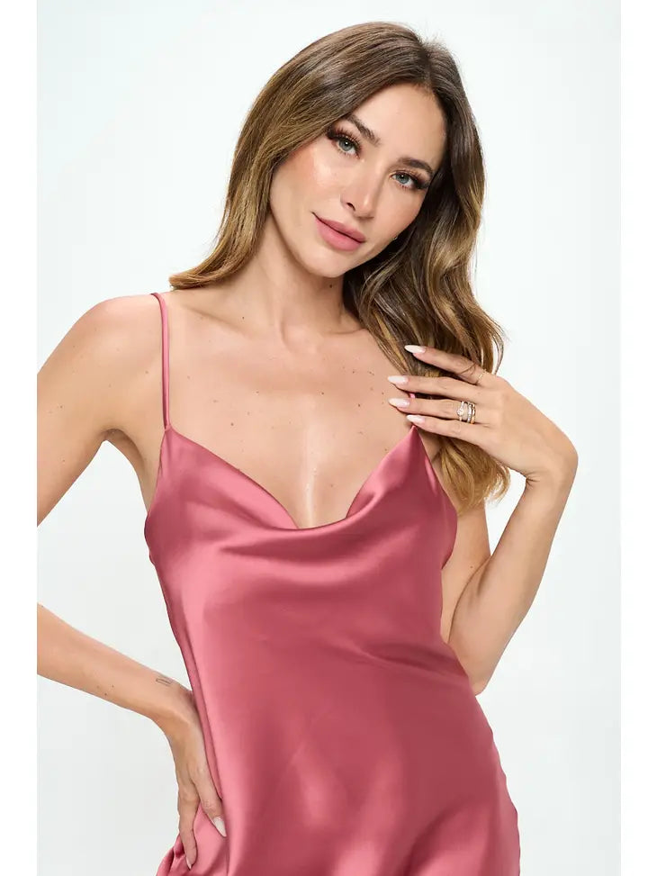 Short Satin Slip Dress *Multiple Colors available*