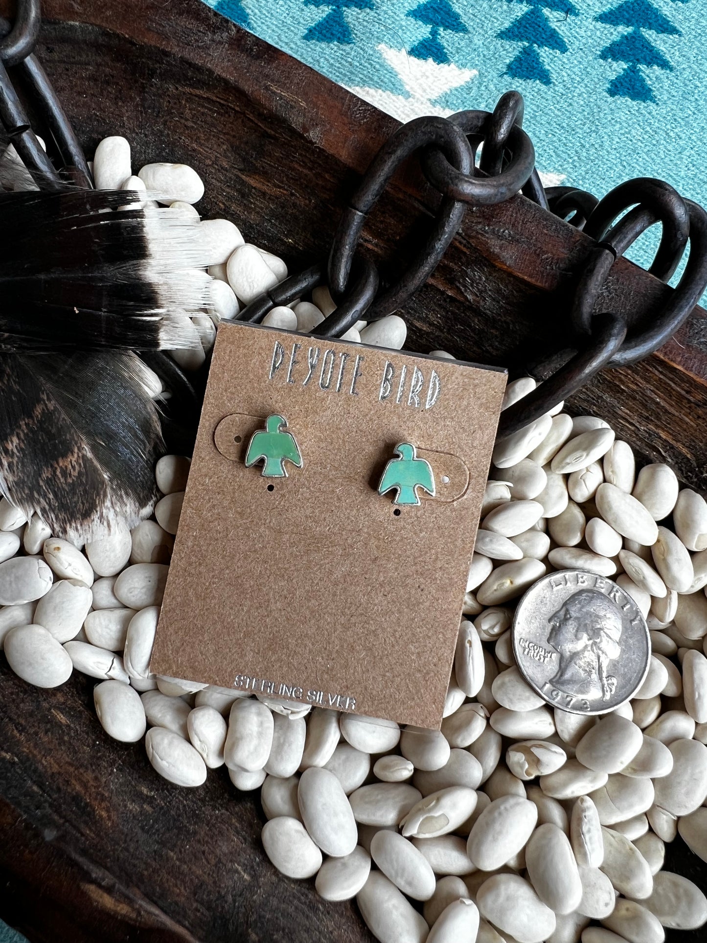 Thunderbird Stud Earrings- multiple stones available