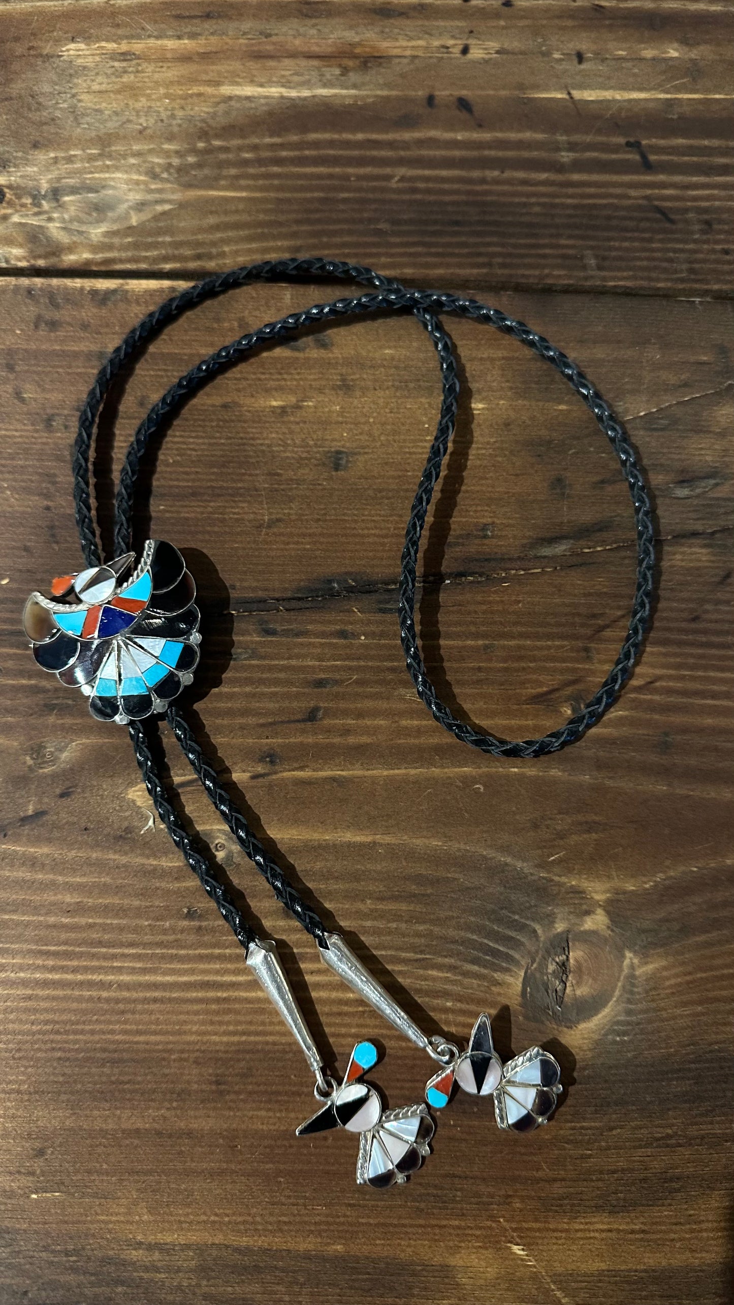 Bird Inlay Bolo tie