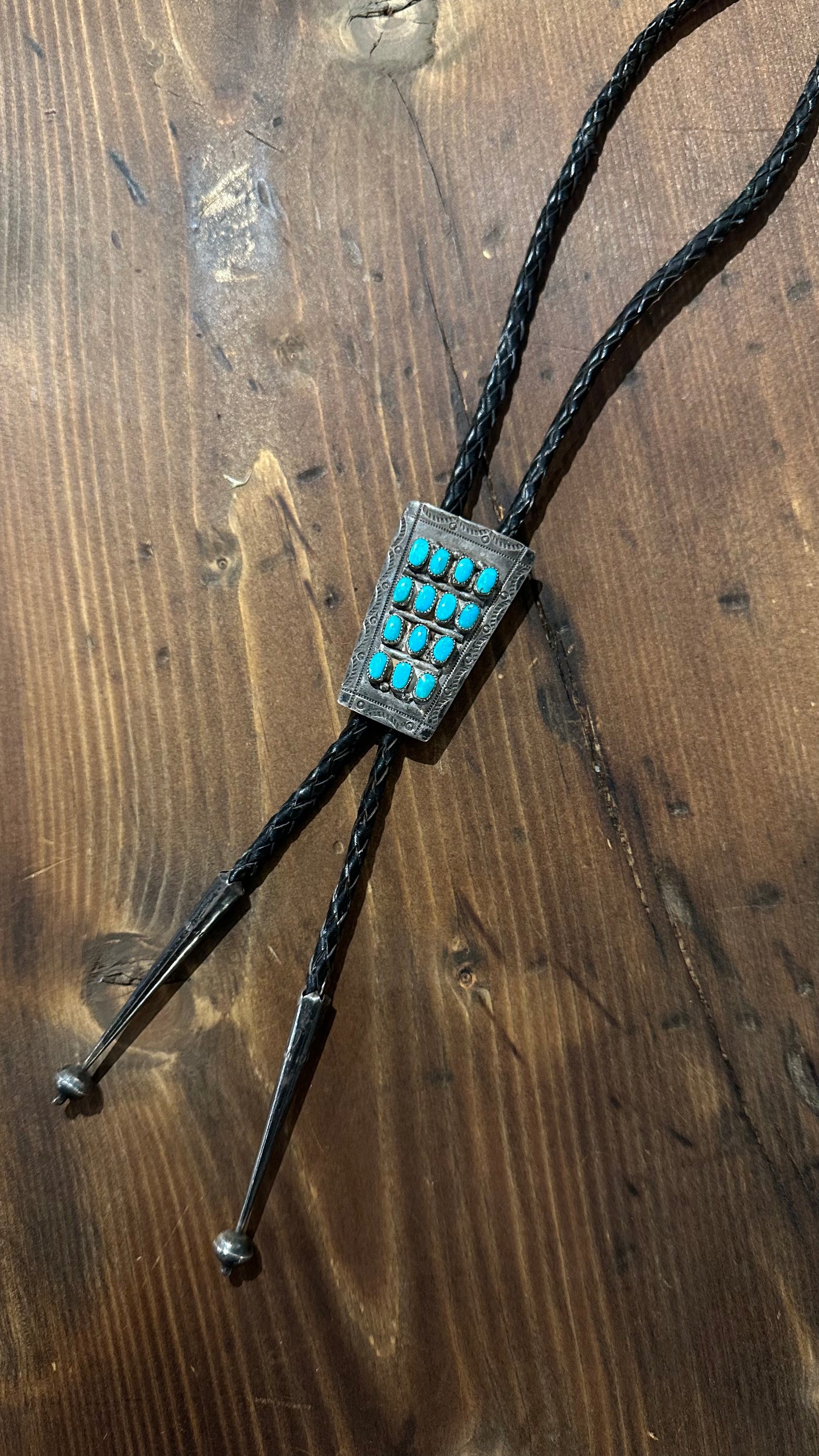 1950's Zuni Turquoise Bolo tie