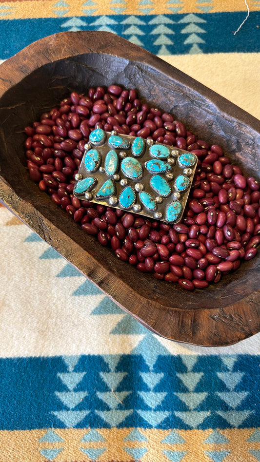 Belt Buckle- Handmade Turquoise