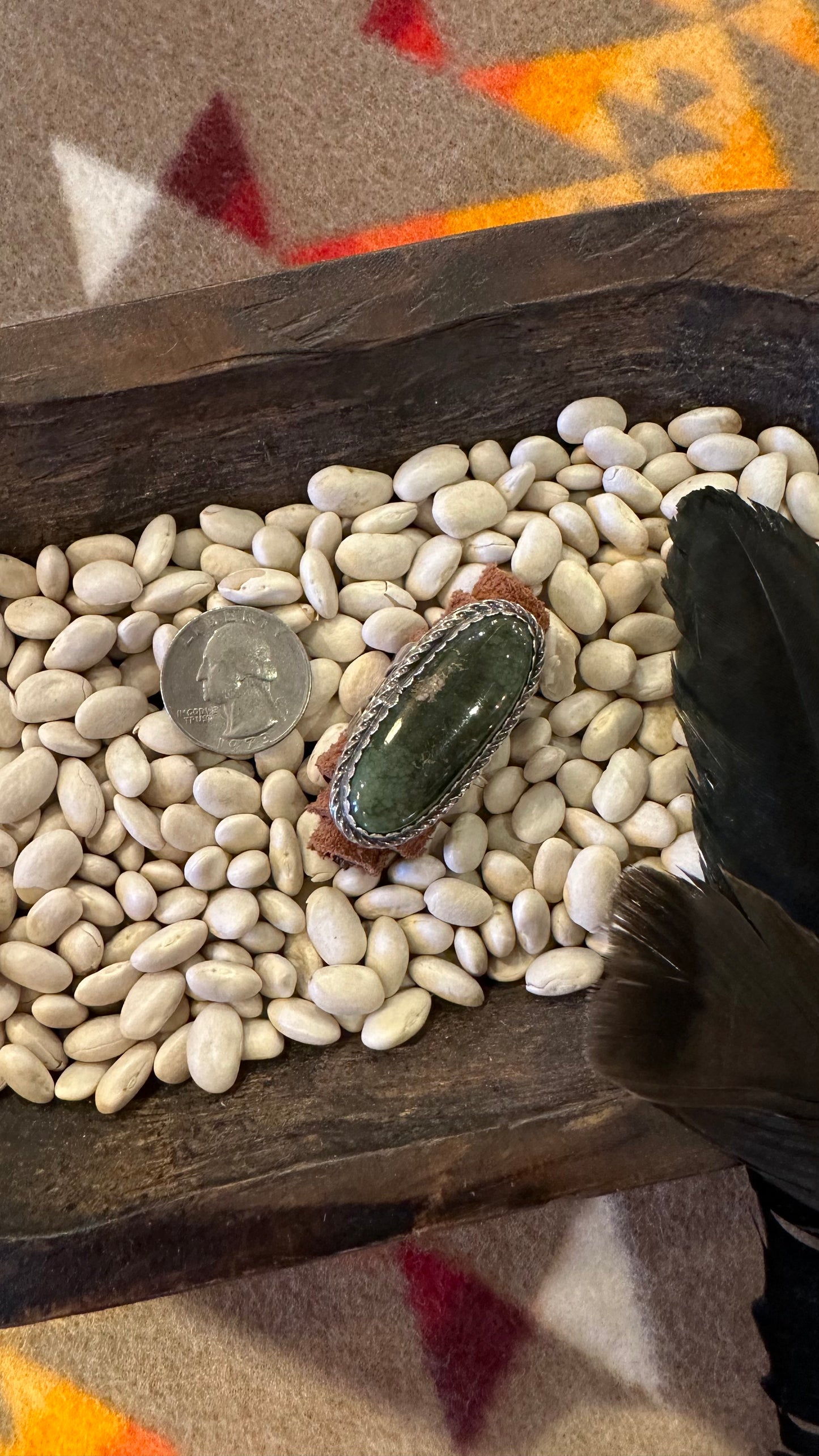 Large Single Stone Royston Turquoise Ring