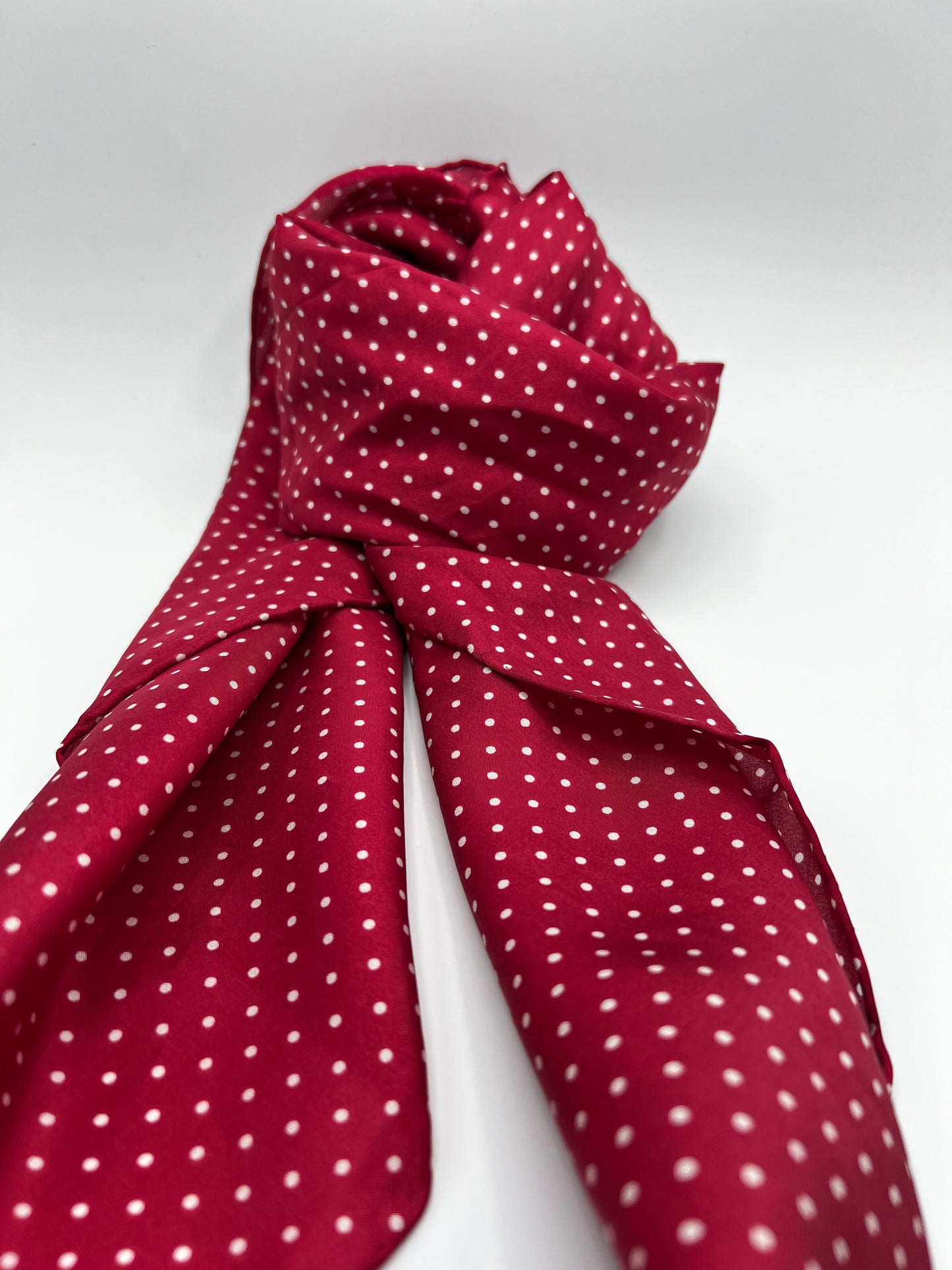 Silk Wild Rag - Red Polka