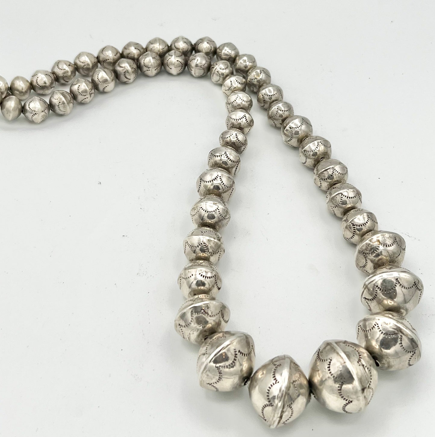 Necklace- Vintage Navajo Sterling  Beads