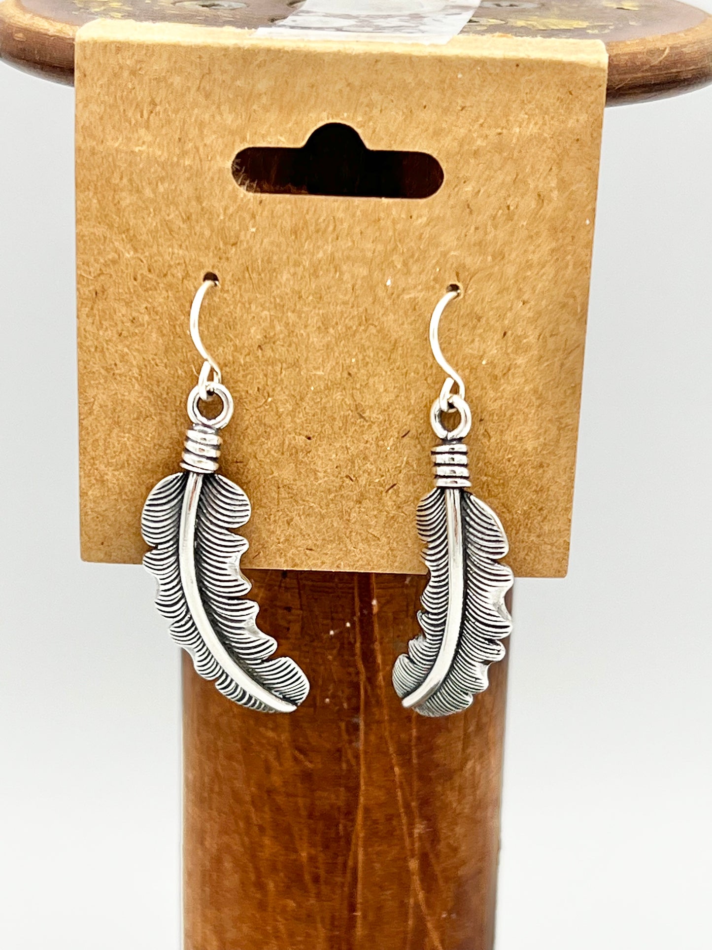 Earrings/Dangle- Navajo Sterling Feather