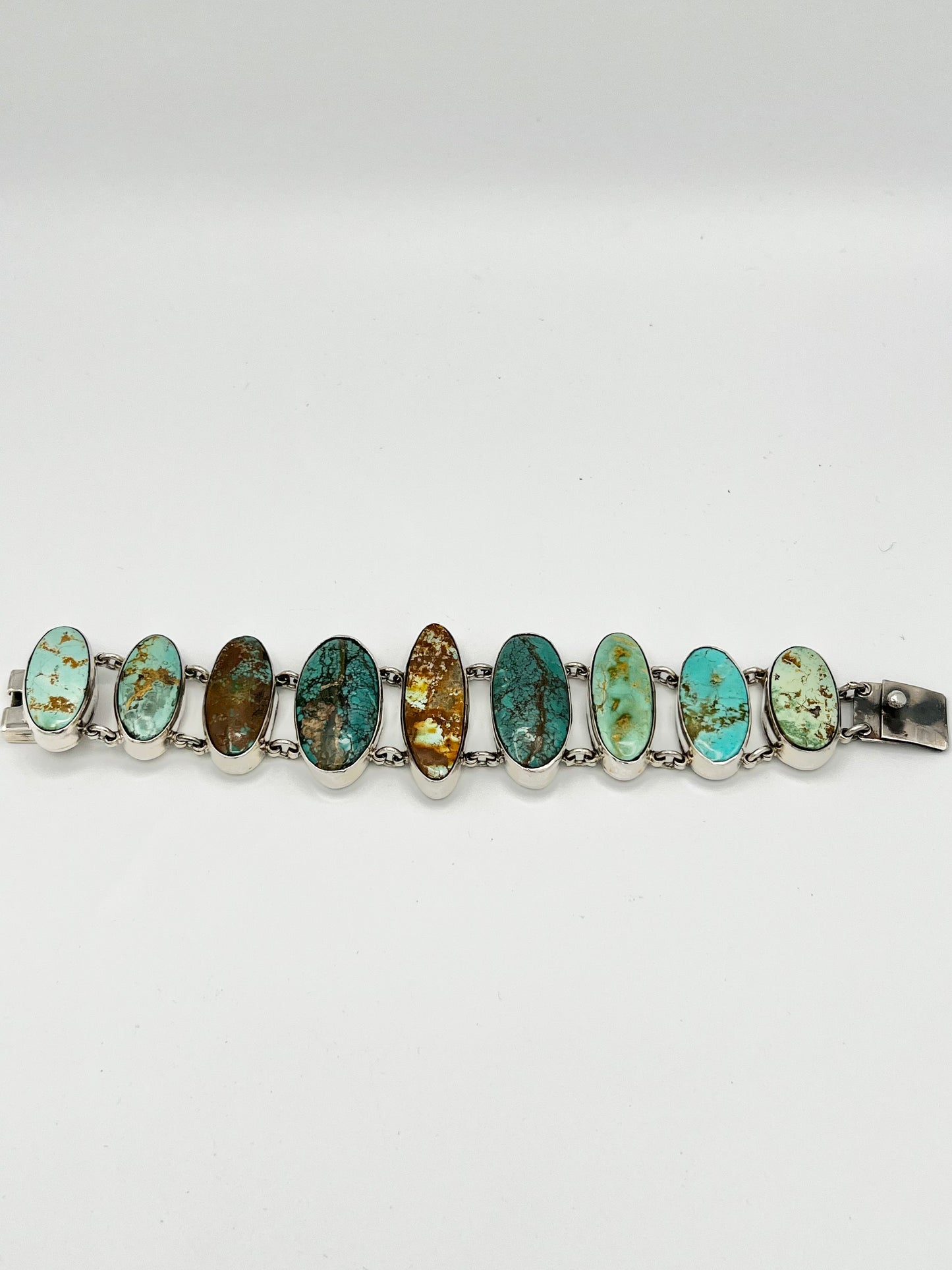 Federico Zapotec Green Turquoise Stone Bracelet