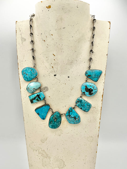 Necklace- Vintage Federico Turquoise Stone