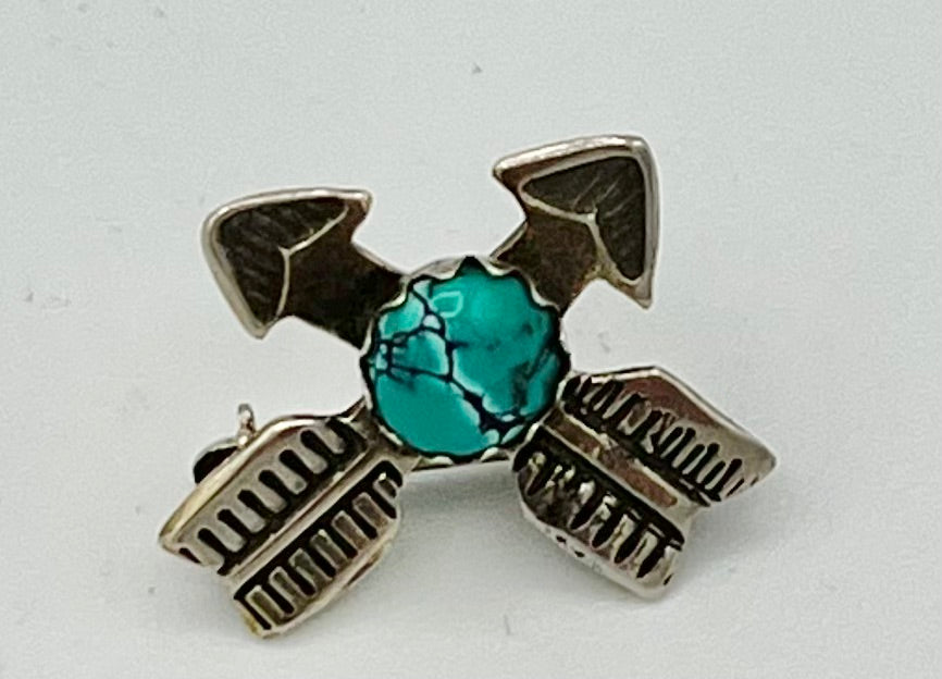 Hat Pin- Assorted Turquoise & Sterling Silver