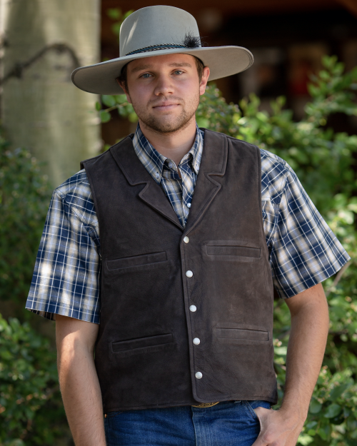 Men's Wool or Leather Vest